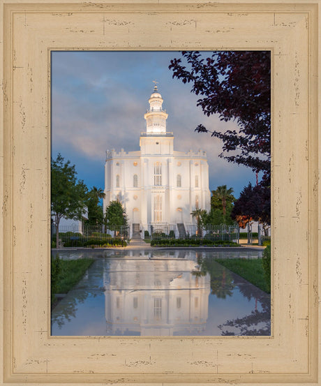 St George Temple - Rain Path by Robert A Boyd