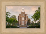 Logan Temple - Sunrise by Robert A Boyd