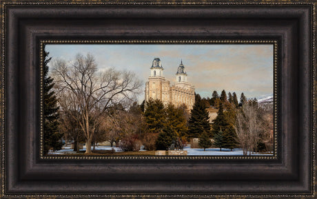 Manti Temple - Seasons Crossing by Robert A Boyd