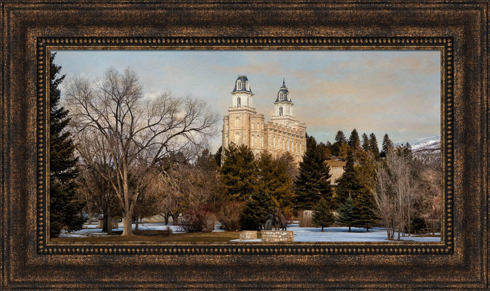 Manti Temple - Seasons Crossing by Robert A Boyd