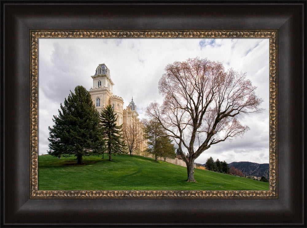 Manti Temple - Spring Hill by Robert A Boyd