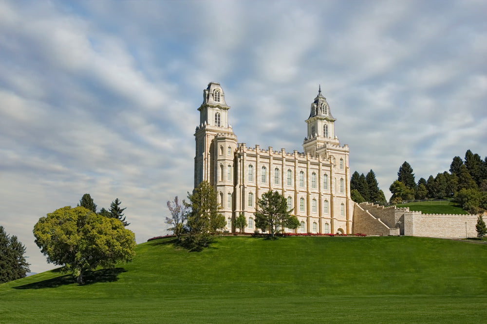 Manti Temple - Summer Lawn by Robert A Boyd