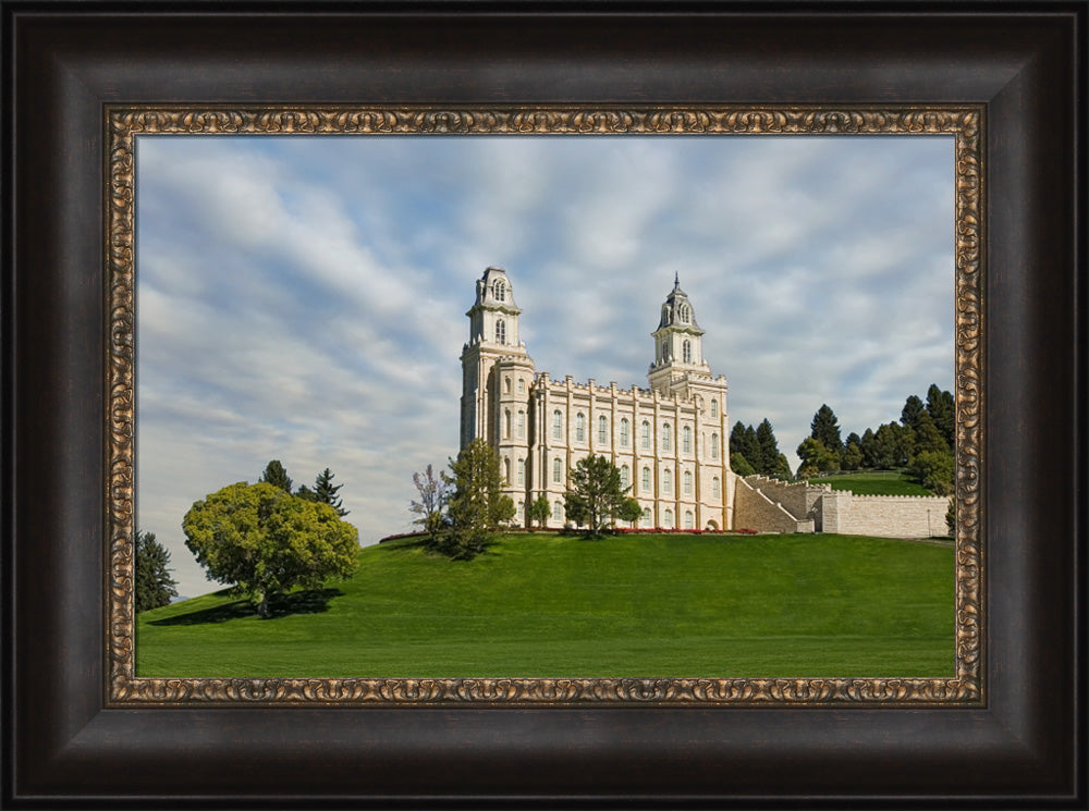 Manti Temple - Summer Lawn by Robert A Boyd