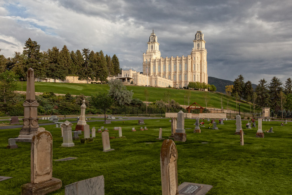 Manti Temple - Cemetery by Robert A Boyd