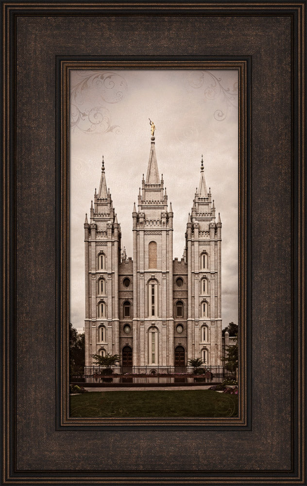 Salt Lake Temple - Towers by Robert A Boyd