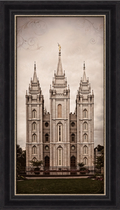 Salt Lake Temple - Towers by Robert A Boyd