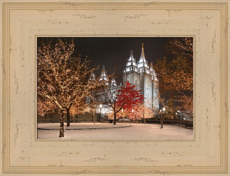 Salt Lake Temple - Silent Night by Robert A Boyd