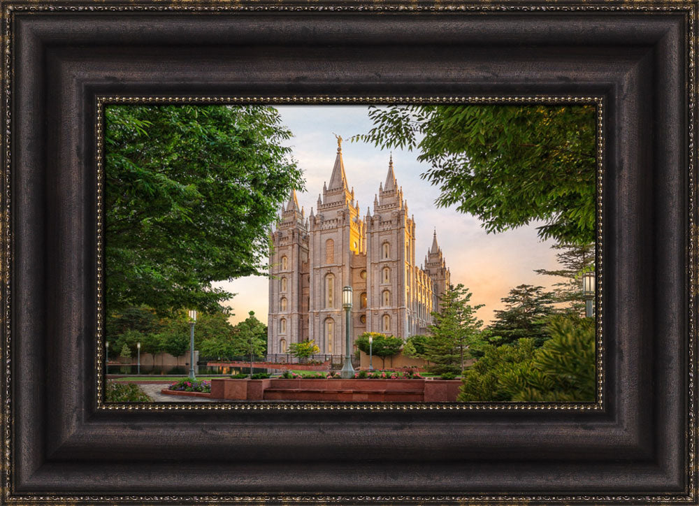 Salt Lake Temple - Calm Summer by Robert A Boyd