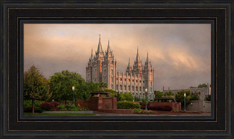 Salt Lake Temple - Refuge 24x48 Final by Robert A Boyd