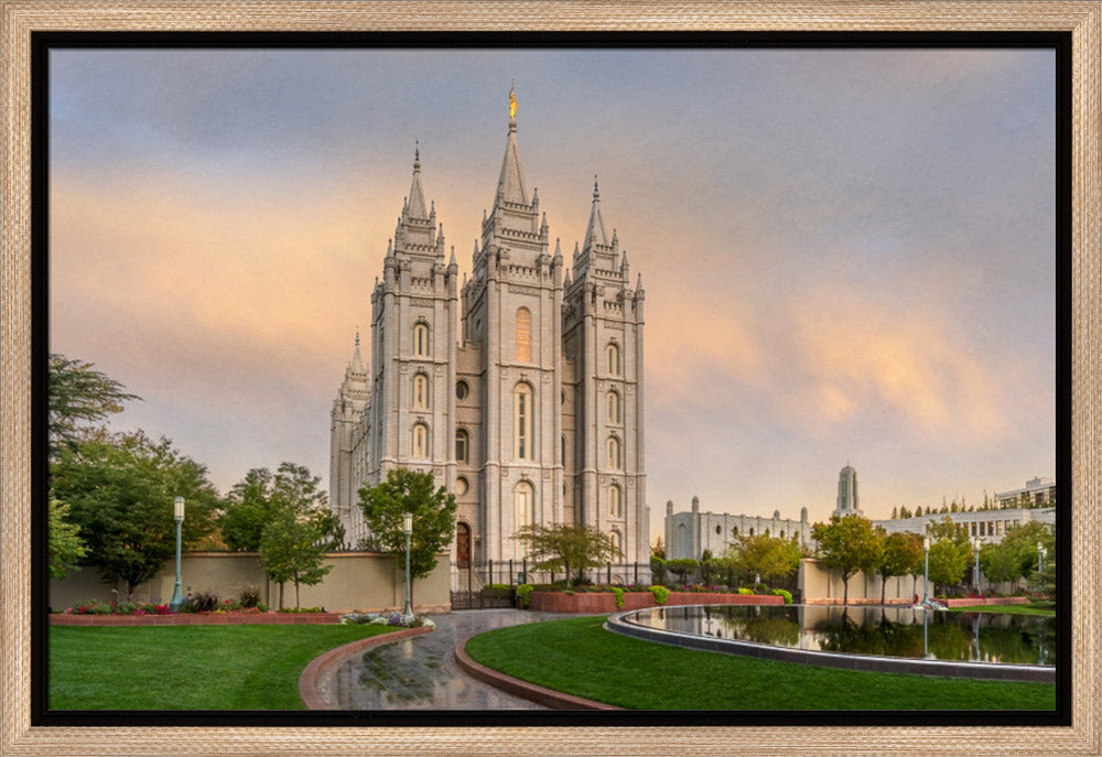 Salt Lake Temple- Covenant Path by Robert A Boyd