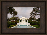 Laie Temple - Textured Sky by Robert A Boyd