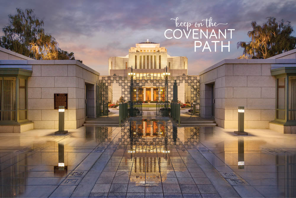 Cardston Temple - Covenant Path 12x18 repositionable poster