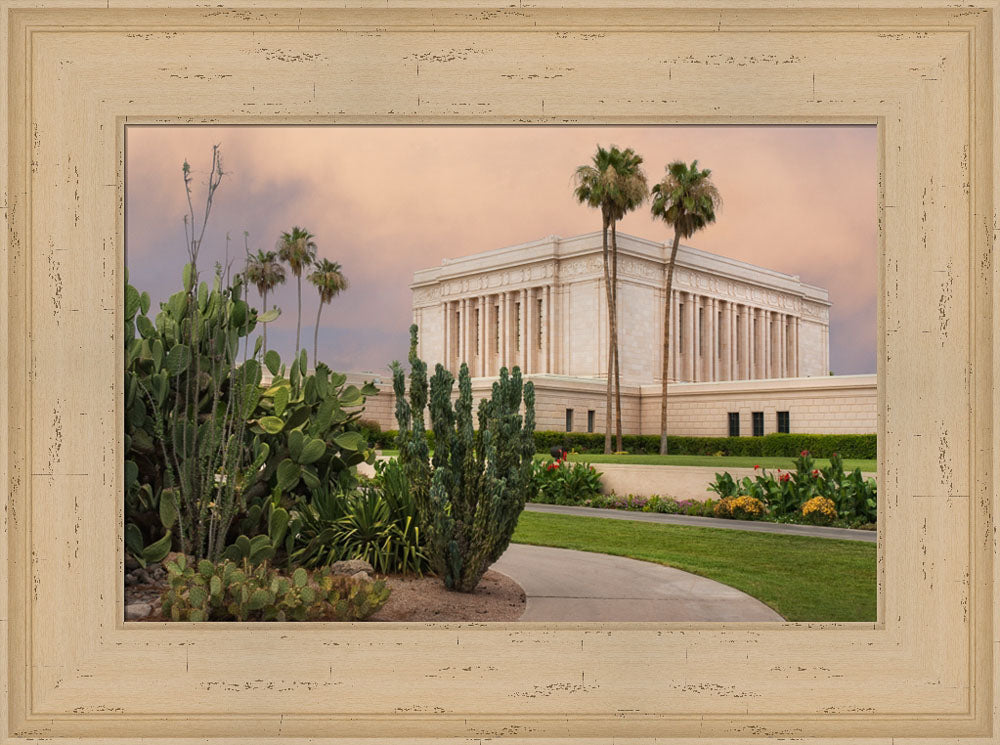 Mesa Temple - Cactus Path by Robert A Boyd