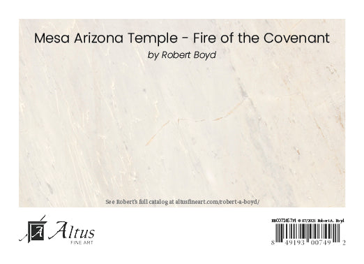 Mesa Temple - Fire of the Covenant by Robert A Boyd