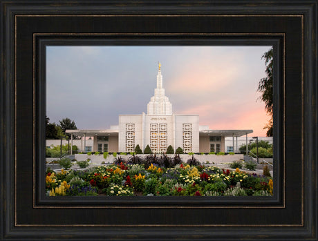 Idaho Falls Temple - Vibrant Morning by Robert A Boyd