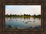 Idaho Falls Temple - River by Robert A Boyd