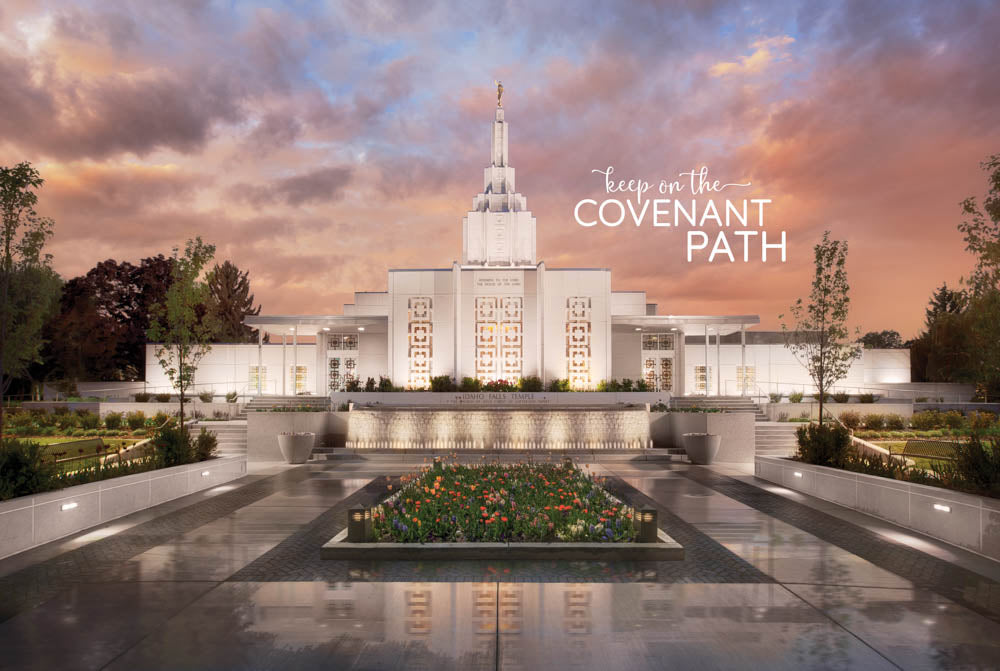 Idaho Falls Temple - Covenant Path 12x18 repositionable poster