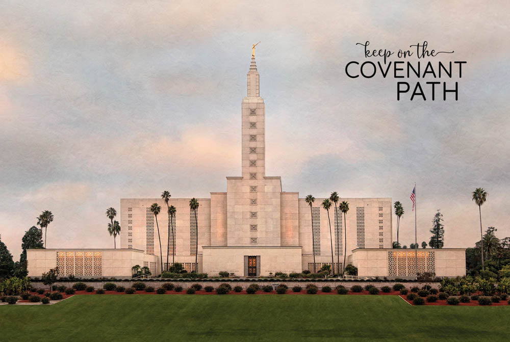 Los Angeles Temple - Holy Places 12x18 repositionable poster
