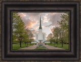 London Temple - Garden View by Robert A Boyd