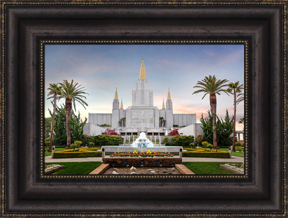 Oakland Temple - Fountains by Robert A Boyd