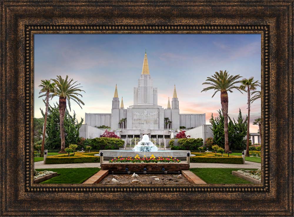 Oakland Temple - Fountains by Robert A Boyd