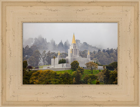 Oakland Temple - Fog by Robert A Boyd