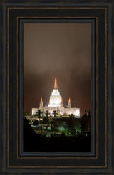 Oakland Temple - Night Fog by Robert A Boyd