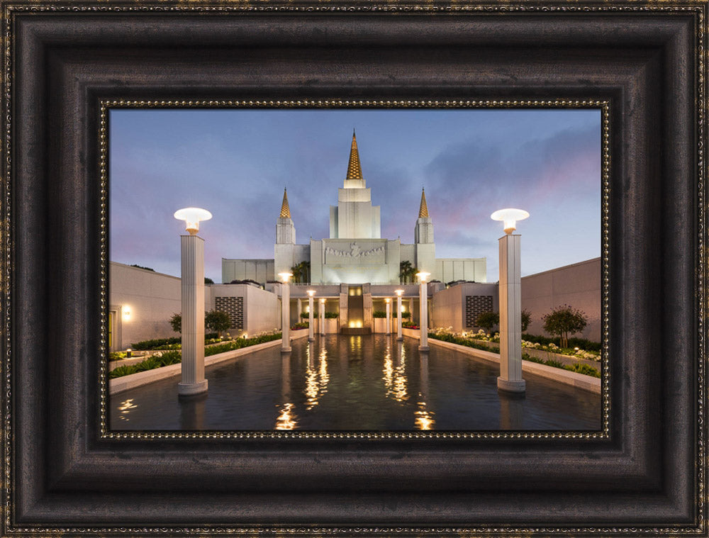 Oakland Temple - Reflection Pool by Robert A Boyd