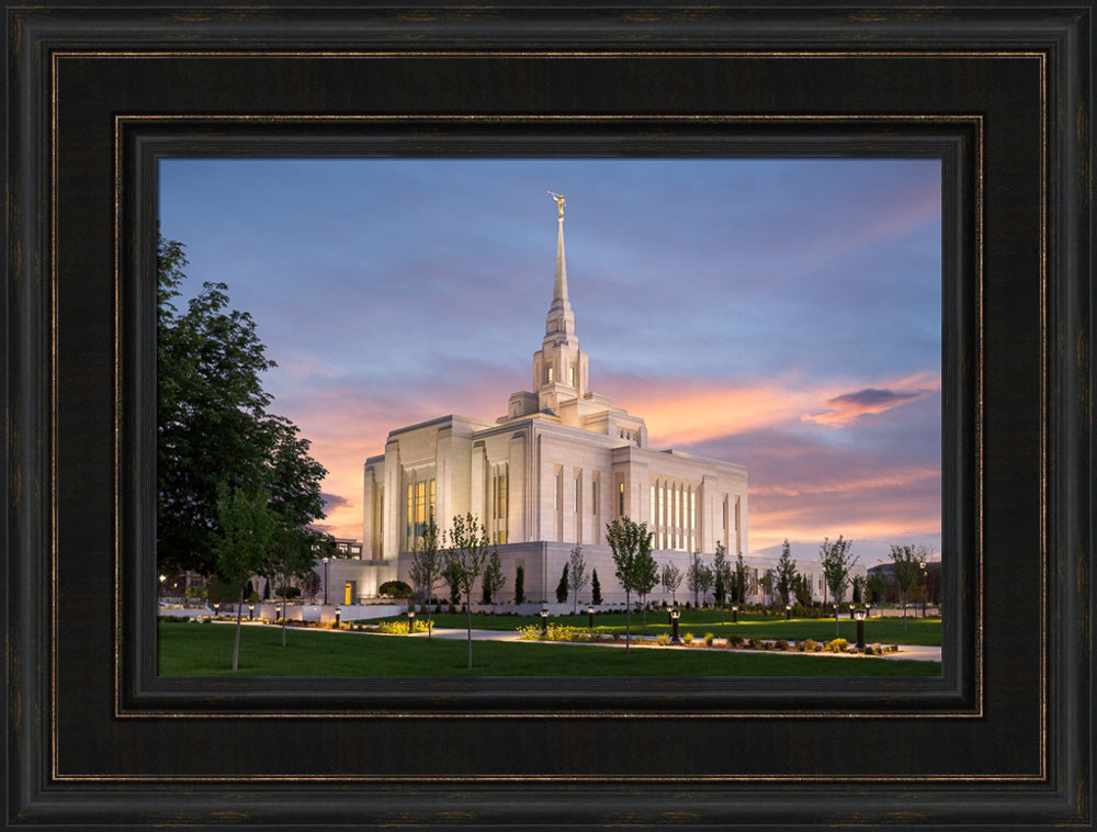 Ogden Temple - Eventide by Robert A Boyd