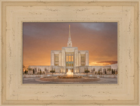 Ogden Temple - Sunset by Robert A Boyd