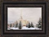 Ogden Temple - Winter Clouds by Robert A Boyd