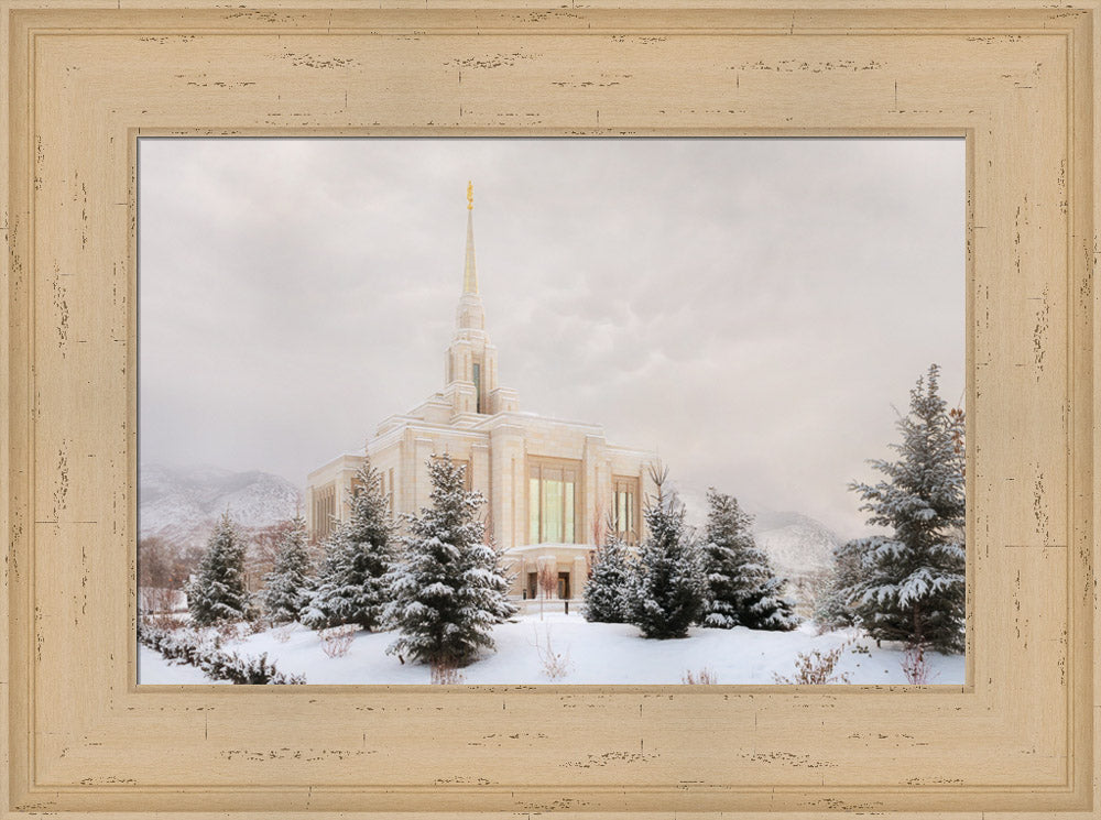 Ogden Temple - Winter Clouds by Robert A Boyd