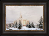 Ogden Temple - Winter Clouds by Robert A Boyd