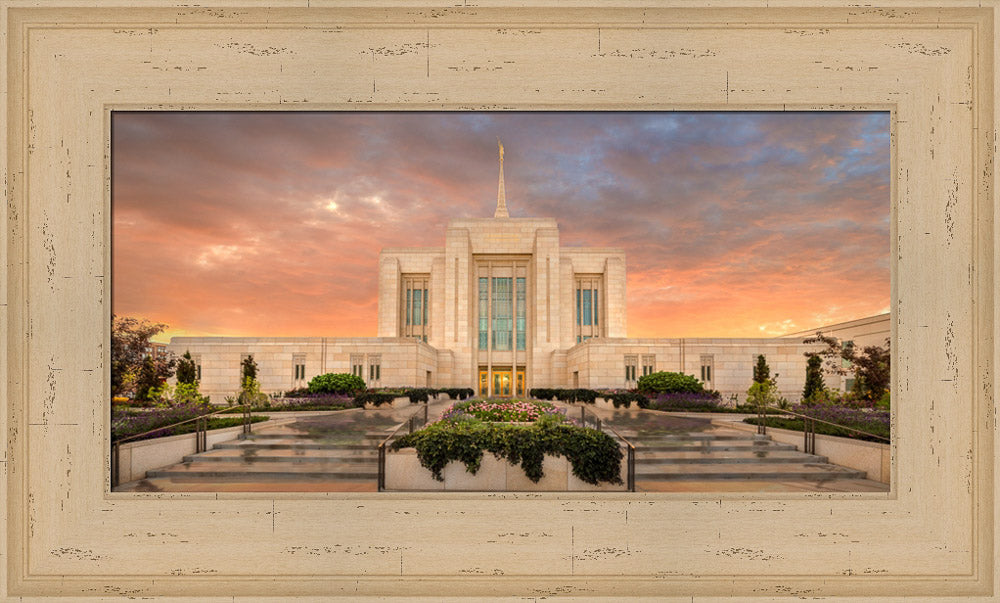 Ogden Temple - Garden Panoramic by Robert A Boyd