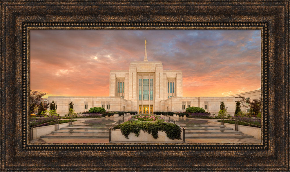 Ogden Temple - Garden Panoramic by Robert A Boyd