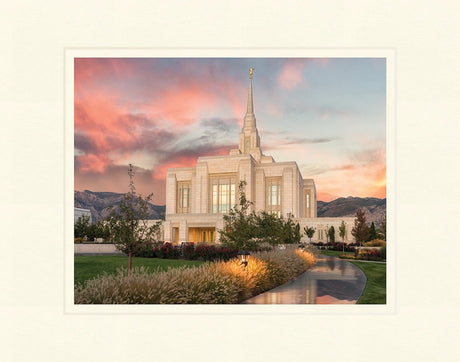 Ogden Temple - Garden Path by Robert A Boyd