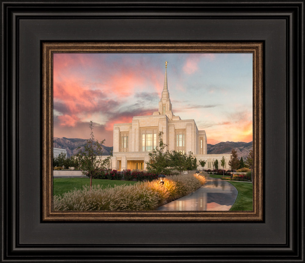 Ogden Temple - Garden Path by Robert A Boyd