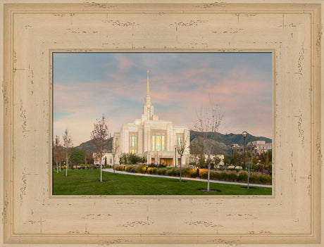 Ogden Temple - Evening Path by Robert A Boyd