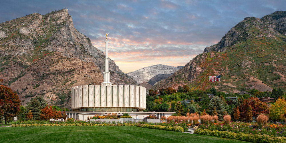 Provo Temple - Late Summer by Robert A Boyd