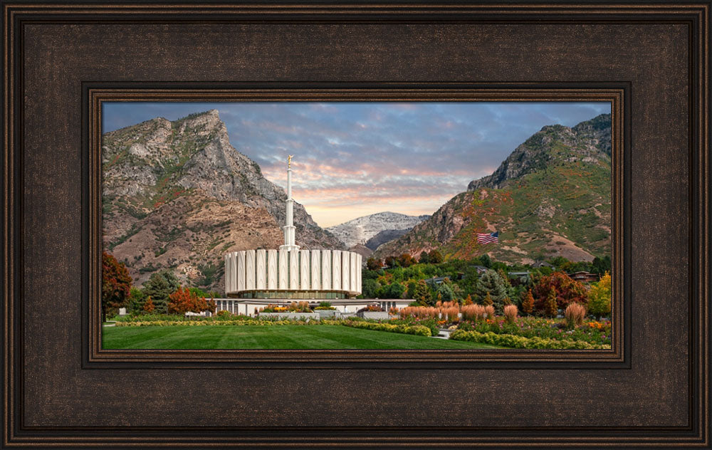 Provo Temple - Late Summer by Robert A Boyd