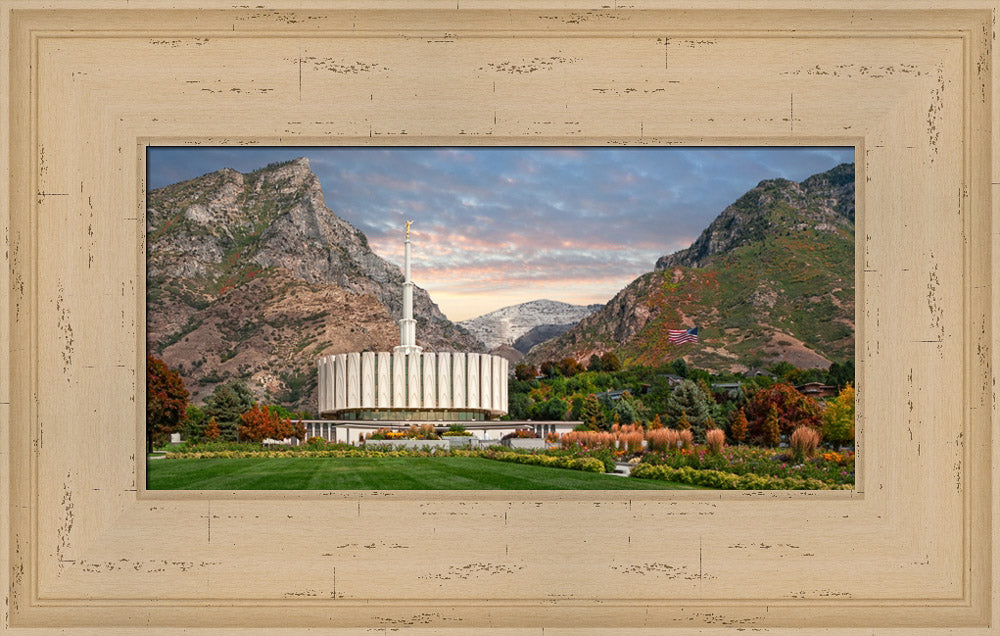 Provo Temple - Late Summer by Robert A Boyd