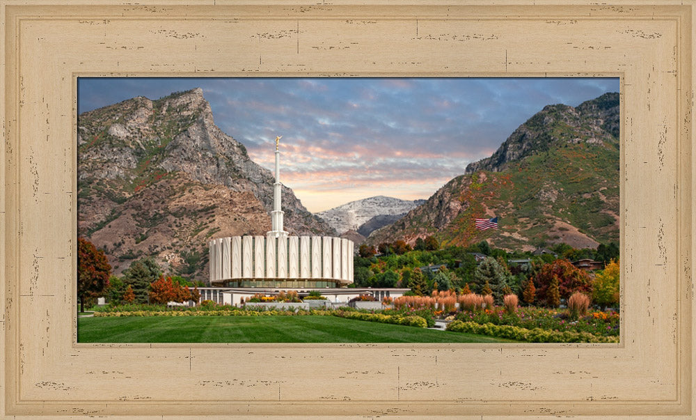 Provo Temple - Late Summer by Robert A Boyd