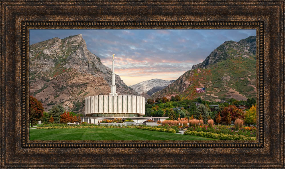 Provo Temple - Late Summer by Robert A Boyd