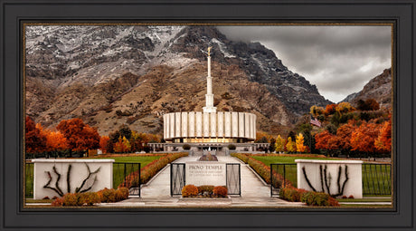 Provo Temple - Fall Gates panoramic by Robert A Boyd