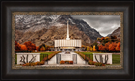 Provo Temple - Fall Gates panoramic by Robert A Boyd