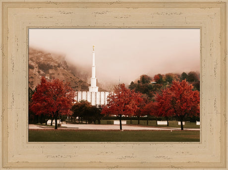 Provo Temple - Sepia by Robert A Boyd