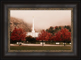 Provo Temple - Sepia by Robert A Boyd