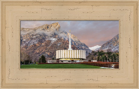 Provo Temple - Spring Snow by Robert A Boyd