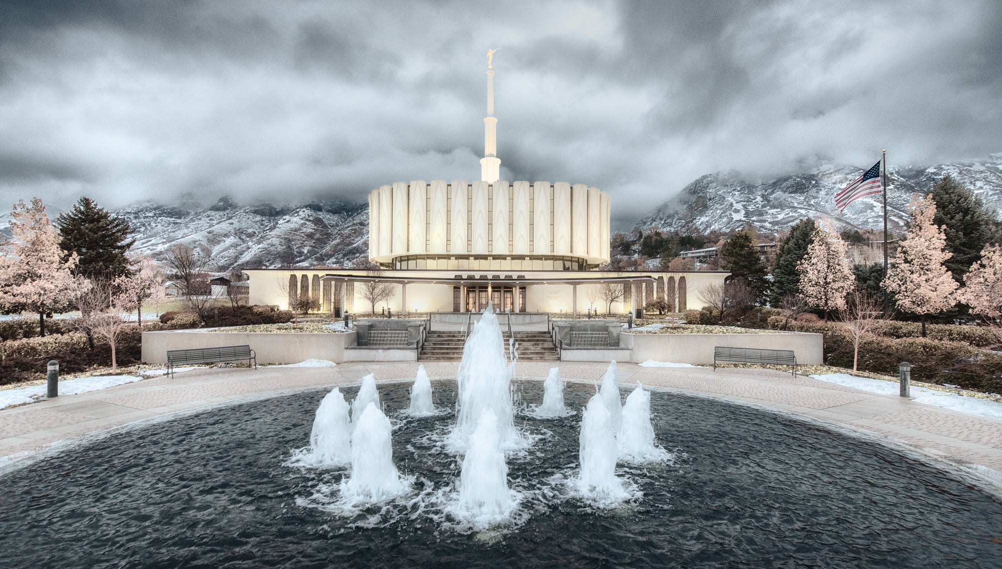 Provo Temple - Chrome Series by Robert A Boyd