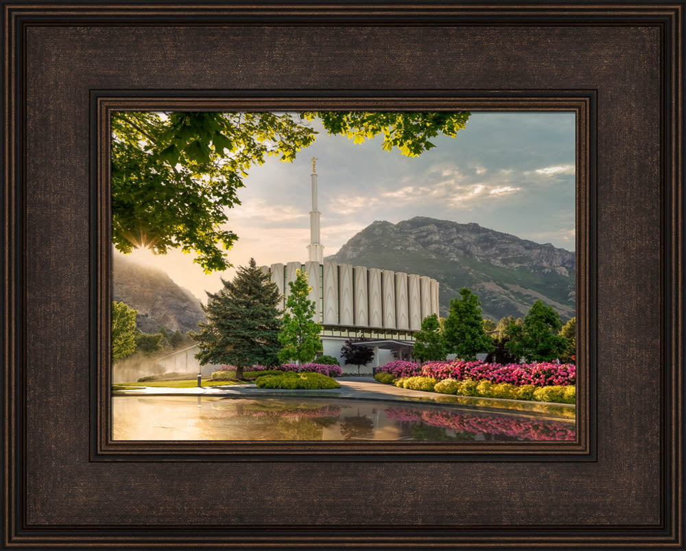 Provo Temple - Summer Splendor by Robert A Boyd